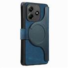 For Redmi Note 14 4G 163.25mm CaseNeo MagSafe RFID Anti-theft Retro Leather Phone Case(Blue) - 3