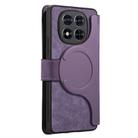 For Redmi Note 14 Pro 4G CaseNeo MagSafe RFID Anti-theft Retro Leather Phone Case(Purple) - 3