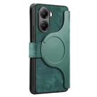 For Redmi Turbo 4 CaseNeo MagSafe RFID Anti-theft Retro Leather Phone Case(Green) - 3