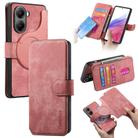 For Redmi Turbo 4 CaseNeo MagSafe RFID Anti-theft Retro Leather Phone Case(Pink) - 1