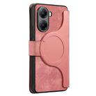 For Redmi Turbo 4 CaseNeo MagSafe RFID Anti-theft Retro Leather Phone Case(Pink) - 3