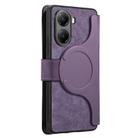 For Redmi Turbo 4 CaseNeo MagSafe RFID Anti-theft Retro Leather Phone Case(Purple) - 3