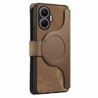 For Redmi Turbo 4 Pro / Poco F7 CaseNeo MagSafe RFID Anti-theft Retro Leather Phone Case(Brown) - 3
