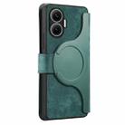 For Redmi Turbo 4 Pro / Poco F7 CaseNeo MagSafe RFID Anti-theft Retro Leather Phone Case(Green) - 3