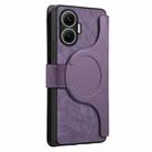 For Redmi Turbo 4 Pro / Poco F7 CaseNeo MagSafe RFID Anti-theft Retro Leather Phone Case(Purple) - 3
