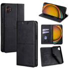 For Samsung Galaxy Xcover 7 Pro 5G Cow Texture Magnetic Leather Phone Case(Black) - 1