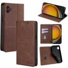 For Samsung Galaxy Xcover 7 Pro 5G Cow Texture Magnetic Leather Phone Case(Dark Brown) - 1