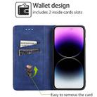 For iPhone 16 Pro Cow Texture Magnetic Leather Phone Case(Blue) - 2