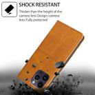 For iPhone 16 Pro Cow Texture Magnetic Leather Phone Case(Light Brown) - 3