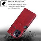 For iPhone 16 Pro Cow Texture Magnetic Leather Phone Case(Red) - 3