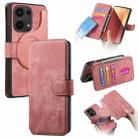 For Xiaomi Poco M6 Pro 4G CaseNeo MagSafe RFID Anti-theft Retro Leather Phone Case(Pink) - 1