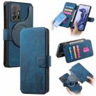 For Xiaomi Mi 11T / 11T Pro 5G CaseNeo MagSafe RFID Anti-theft Retro Leather Phone Case(Blue) - 1