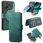 For Xiaomi 13T / 13T Pro CaseNeo MagSafe RFID Anti-theft Retro Leather Phone Case(Green) - 1