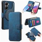 For Xiaomi Poco X7 Pro CaseNeo MagSafe RFID Anti-theft Retro Leather Phone Case(Blue) - 1