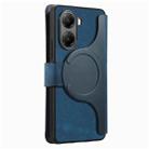 For Xiaomi Poco X7 Pro CaseNeo MagSafe RFID Anti-theft Retro Leather Phone Case(Blue) - 3
