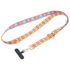 Retro Ethnic Style Crossbody Long Lanyard Mobile Phone Anti-lost Neck Lanyard(Orange) - 1