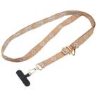 Retro Ethnic Style Crossbody Long Lanyard Mobile Phone Anti-lost Neck Lanyard(Khaki) - 1