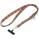 Retro Ethnic Style Crossbody Long Lanyard Mobile Phone Anti-lost Neck Lanyard(Dark Brown) - 1