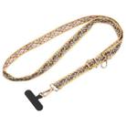 Retro Ethnic Style Crossbody Long Lanyard Mobile Phone Anti-lost Neck Lanyard(Light Brown) - 1