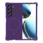 For Samsung Galaxy Z Fold5 Skin Feel MagSafe Phone Case(Purple) - 1