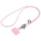 Leather Crossbody Phone Lanyard Anti-lost Long Lanyard(Pink) - 1