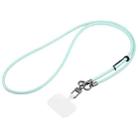 Leather Crossbody Phone Lanyard Anti-lost Long Lanyard(Blue) - 1