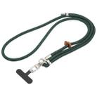 8mm Silver Buckle Adjustable Anti-lost Crossbody Mobile Phone Neck Lanyard(Black Green) - 1