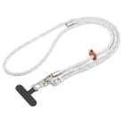 8mm Silver Buckle Adjustable Anti-lost Crossbody Mobile Phone Neck Lanyard(Mixed Grey) - 1