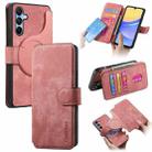 For Samsung Galaxy A25 5G CaseNeo MagSafe RFID Anti-theft Retro Leather Phone Case(Pink) - 1