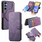 For Samsung Galaxy A25 5G CaseNeo MagSafe RFID Anti-theft Retro Leather Phone Case(Purple) - 1