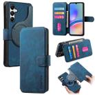 For Samsung Galaxy A05s CaseNeo MagSafe RFID Anti-theft Retro Leather Phone Case(Blue) - 1
