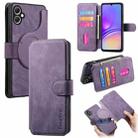 For Samsung Galaxy A05 CaseNeo MagSafe RFID Anti-theft Retro Leather Phone Case(Purple) - 1