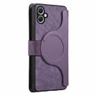 For Samsung Galaxy A05 CaseNeo MagSafe RFID Anti-theft Retro Leather Phone Case(Purple) - 3