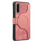 For Samsung Galaxy A26 5G CaseNeo MagSafe RFID Anti-theft Retro Leather Phone Case(Pink) - 3