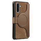 For Samsung Galaxy A36 5G CaseNeo MagSafe RFID Anti-theft Retro Leather Phone Case(Brown) - 3