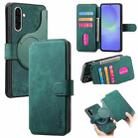 For Samsung Galaxy A36 5G CaseNeo MagSafe RFID Anti-theft Retro Leather Phone Case(Green) - 1