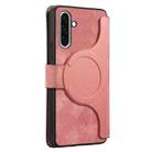 For Samsung Galaxy A36 5G CaseNeo MagSafe RFID Anti-theft Retro Leather Phone Case(Pink) - 3
