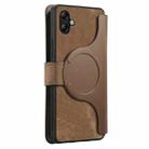 For Samsung Galaxy A04e CaseNeo MagSafe RFID Anti-theft Retro Leather Phone Case(Brown) - 3