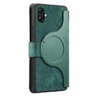 For Samsung Galaxy A04e CaseNeo MagSafe RFID Anti-theft Retro Leather Phone Case(Green) - 3