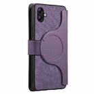 For Samsung Galaxy A04e CaseNeo MagSafe RFID Anti-theft Retro Leather Phone Case(Purple) - 3