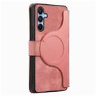 For Samsung Galaxy A16 CaseNeo MagSafe RFID Anti-theft Retro Leather Phone Case(Pink) - 3