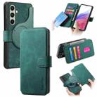 For Samsung Galaxy A56 5G CaseNeo MagSafe RFID Anti-theft Retro Leather Phone Case(Green) - 1