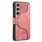 For Samsung Galaxy A56 5G CaseNeo MagSafe RFID Anti-theft Retro Leather Phone Case(Pink) - 3
