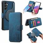 For Samsung Galaxy A14 5G CaseNeo MagSafe RFID Anti-theft Retro Leather Phone Case(Blue) - 1