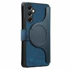 For Samsung Galaxy A14 5G CaseNeo MagSafe RFID Anti-theft Retro Leather Phone Case(Blue) - 3