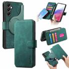 For Samsung Galaxy A14 5G CaseNeo MagSafe RFID Anti-theft Retro Leather Phone Case(Green) - 1