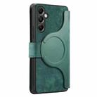For Samsung Galaxy A14 5G CaseNeo MagSafe RFID Anti-theft Retro Leather Phone Case(Green) - 3