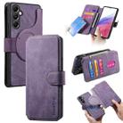 For Samsung Galaxy A14 5G CaseNeo MagSafe RFID Anti-theft Retro Leather Phone Case(Purple) - 1