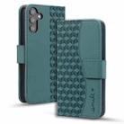 For Samsung Galaxy S24 FE 5G Diamond Buckle Leather Phone Case with Lanyard(Green) - 1