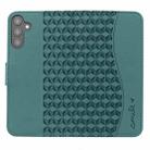 For Samsung Galaxy S24 FE 5G Diamond Buckle Leather Phone Case with Lanyard(Green) - 3
